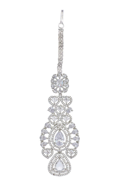 Zircon Cutwork Embellished Jewellery Set 