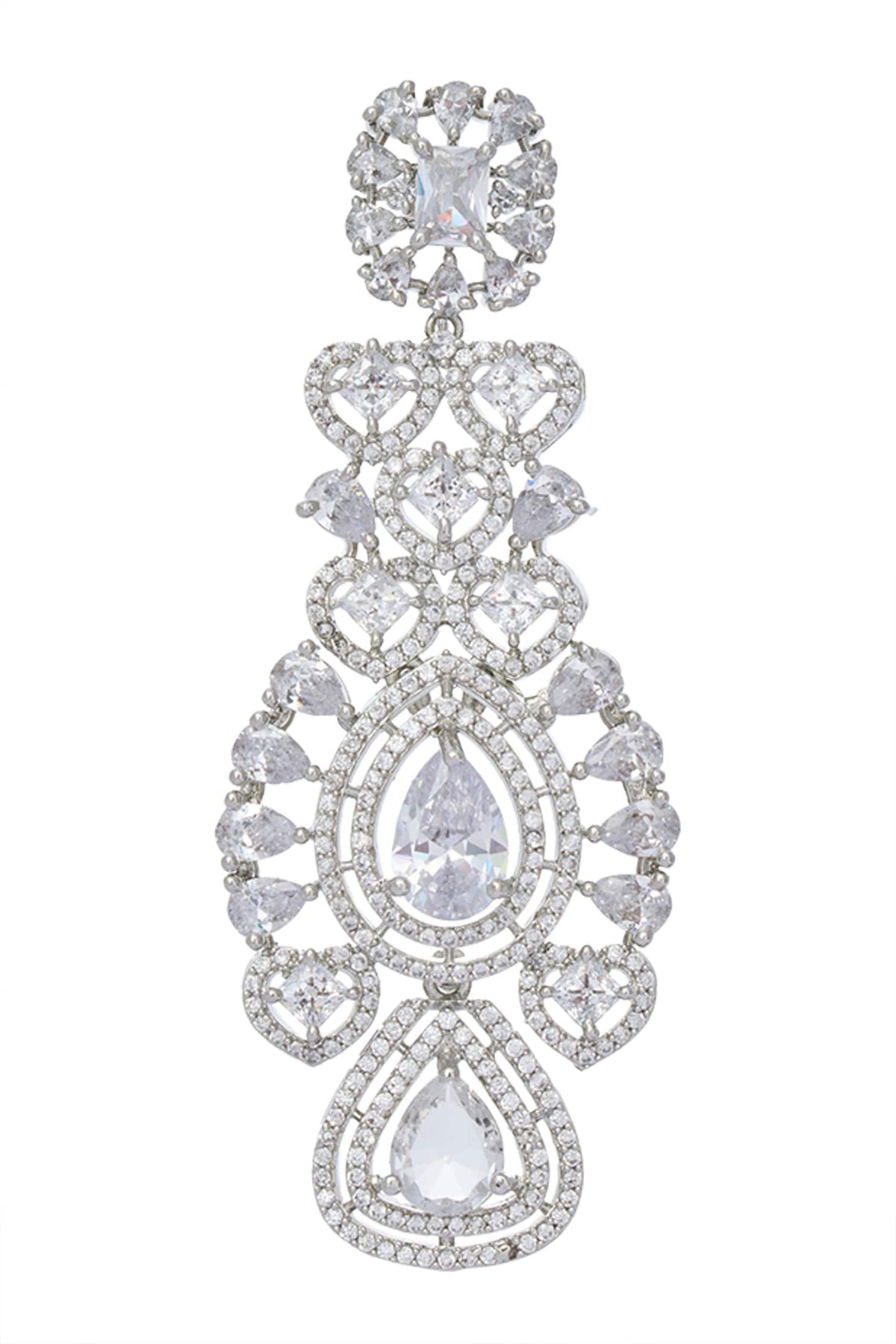 Zircon Cutwork Embellished Jewellery Set 