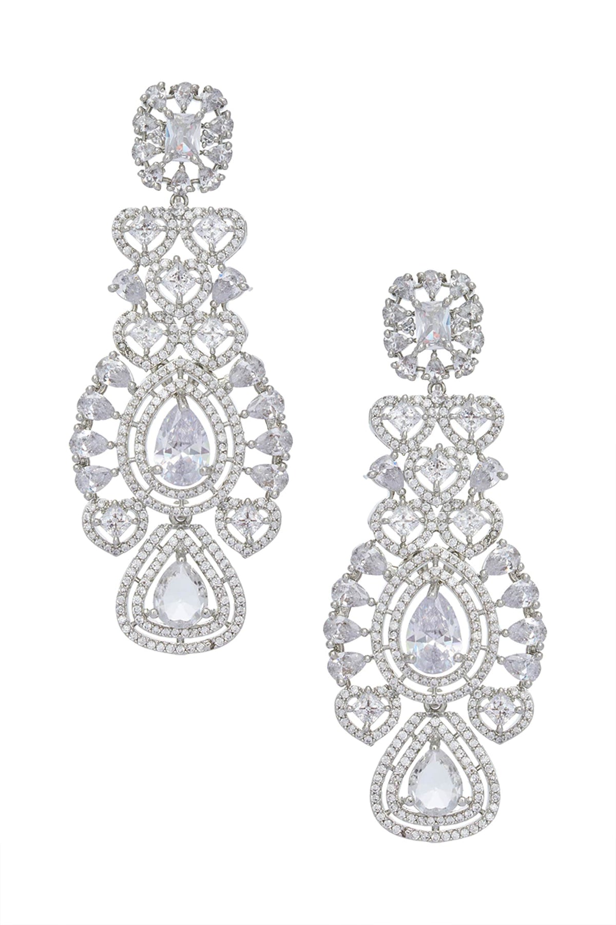 Zircon Cutwork Embellished Jewellery Set 