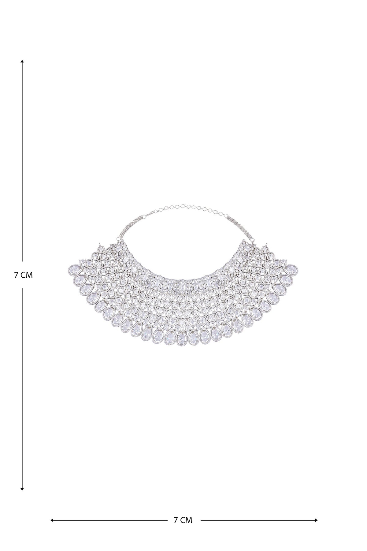 Zircon Cutwork Embellished Jewellery Set 
