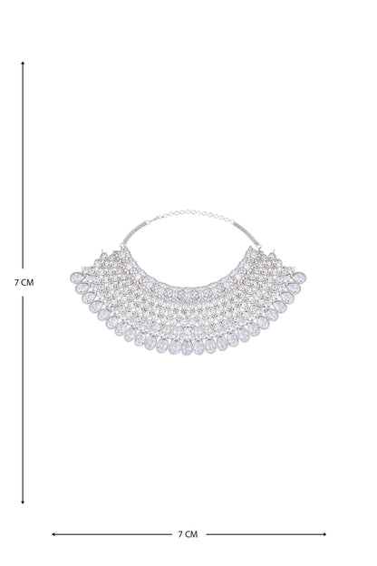 Zircon Cutwork Embellished Jewellery Set 