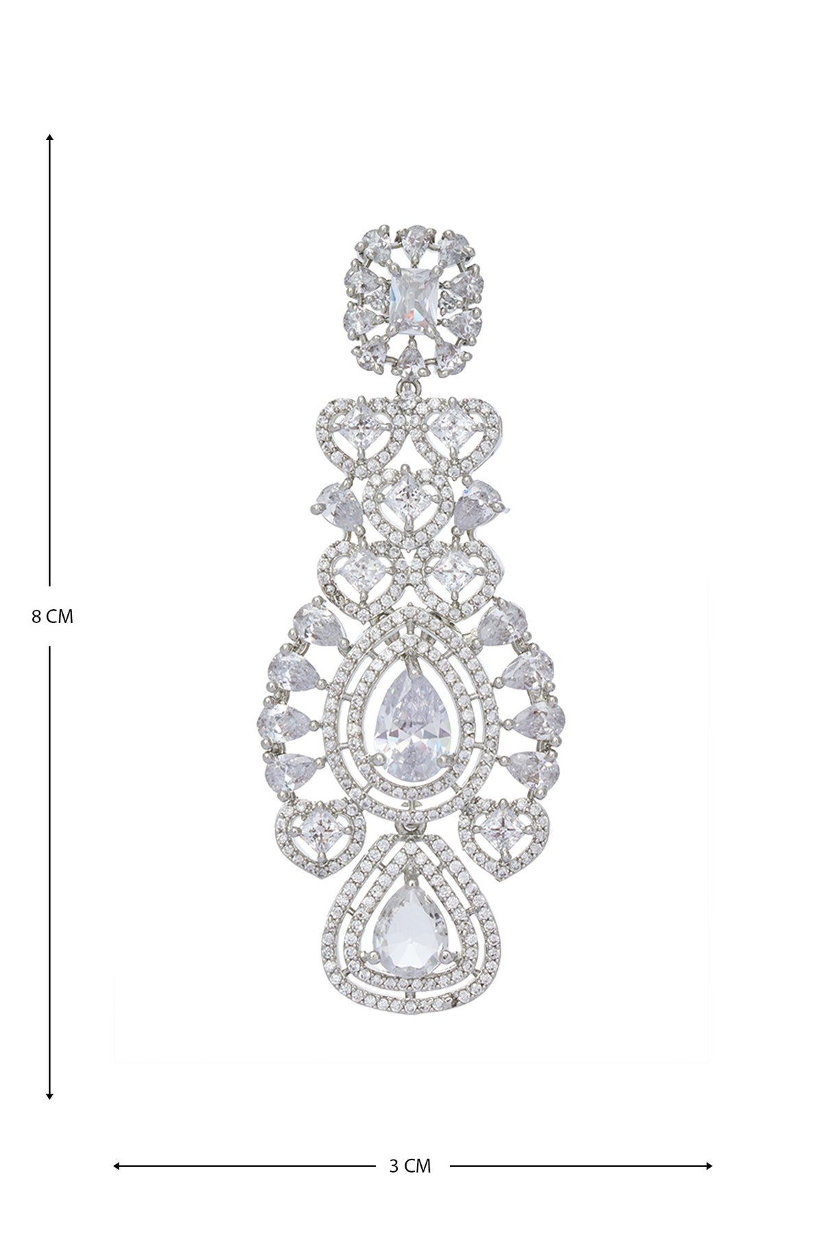 Zircon Cutwork Embellished Jewellery Set 