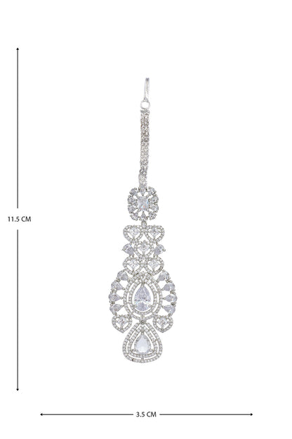 Zircon Cutwork Embellished Jewellery Set 