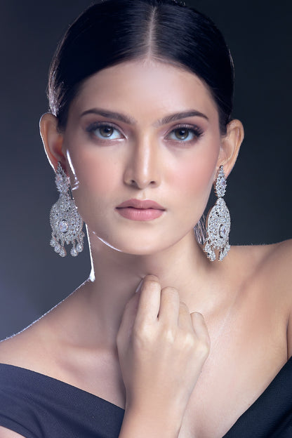 Sphere Carved Earrings 