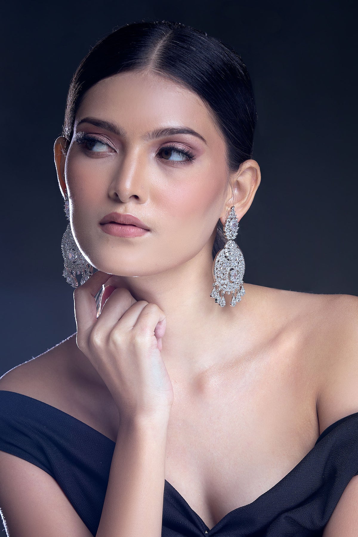 Sphere Carved Earrings 