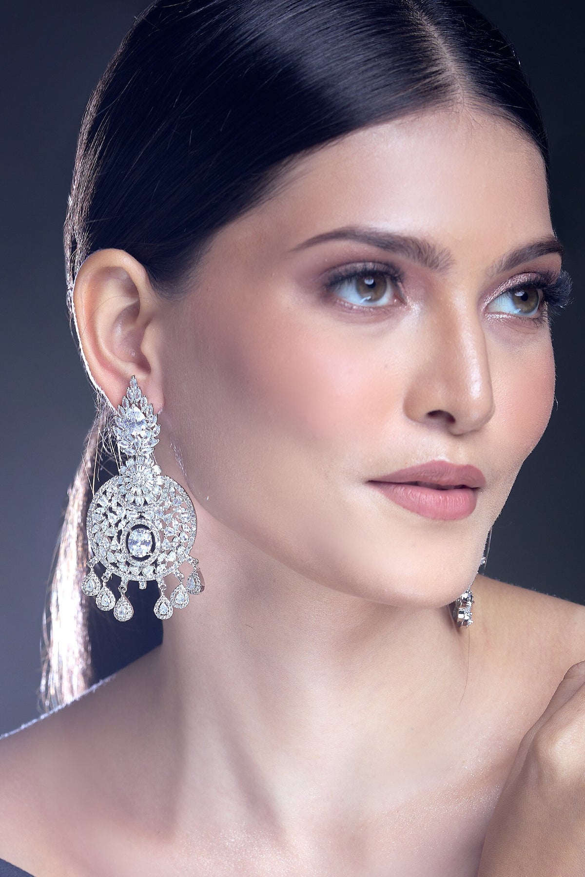 Sphere Carved Earrings 