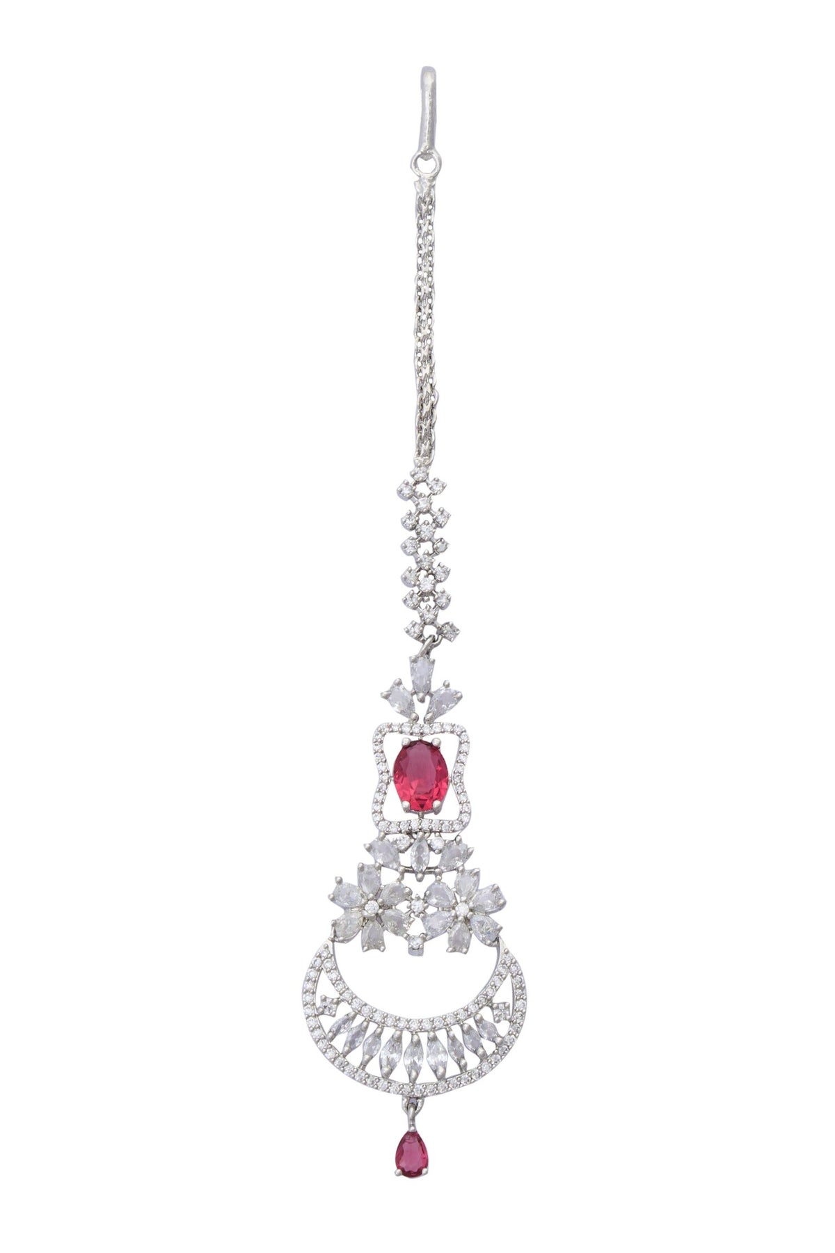 Zircon Embellished Maangtikka 