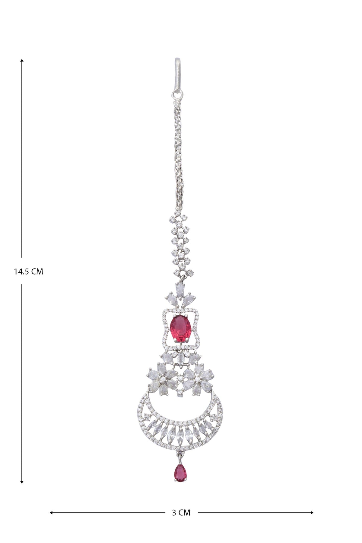 Zircon Embellished Maangtikka 