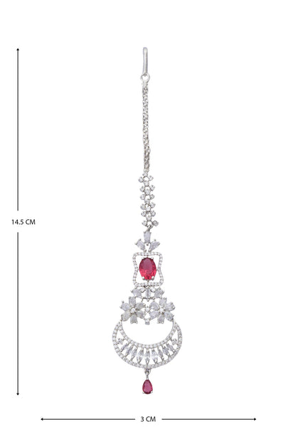 Zircon Embellished Maangtikka 