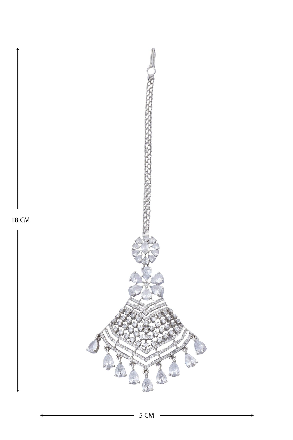 Flower Cutwork Maangtikka 