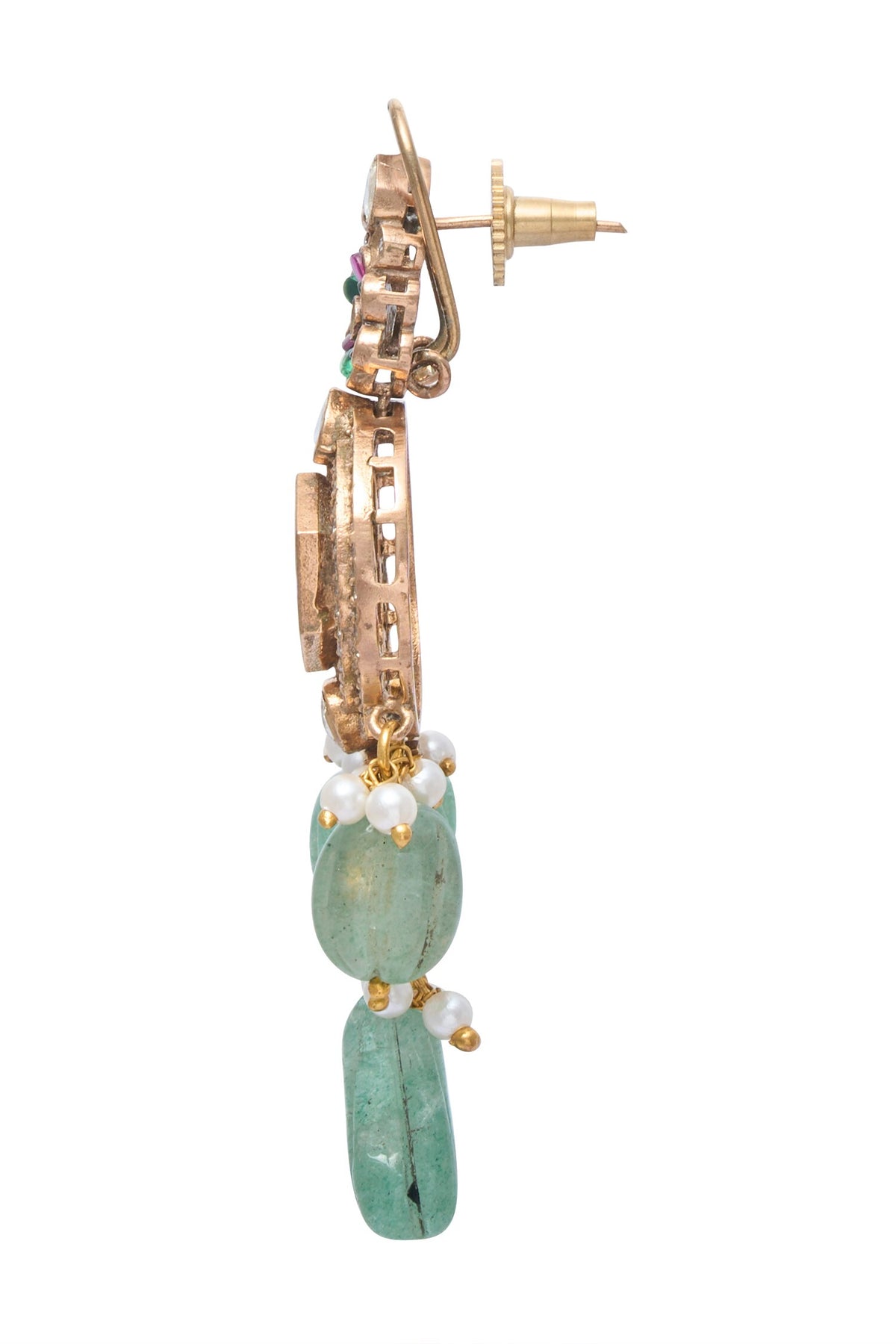Moissanite Polki Embellished Necklace Set 