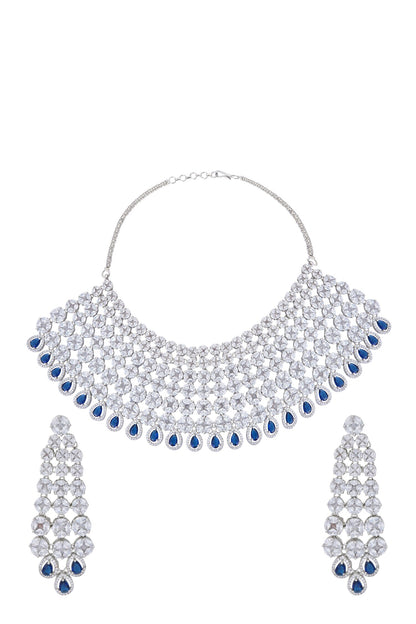 Zirconia Embellished Necklace Set 