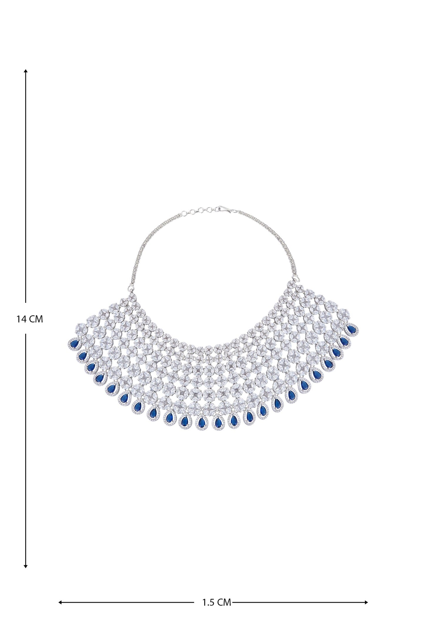 Zirconia Embellished Necklace Set 