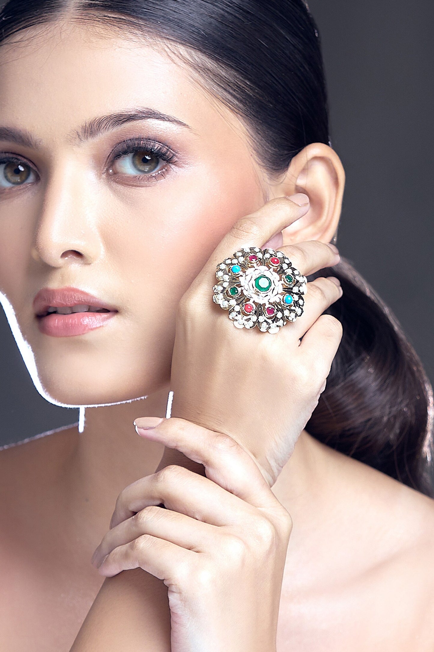 Stone Studded Ring 