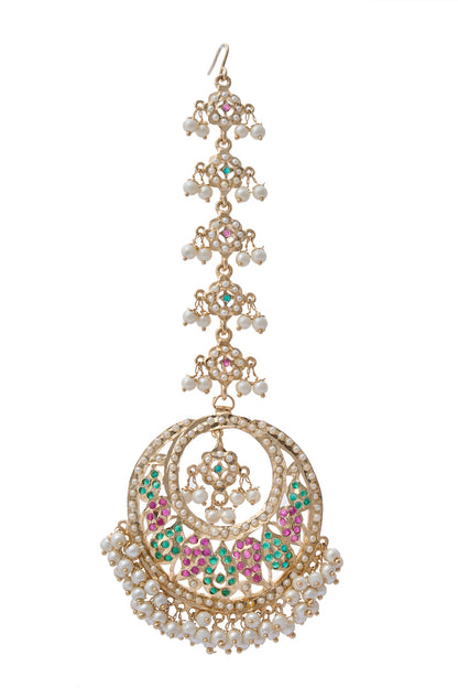 Half Crescent Carved Maangtikka 