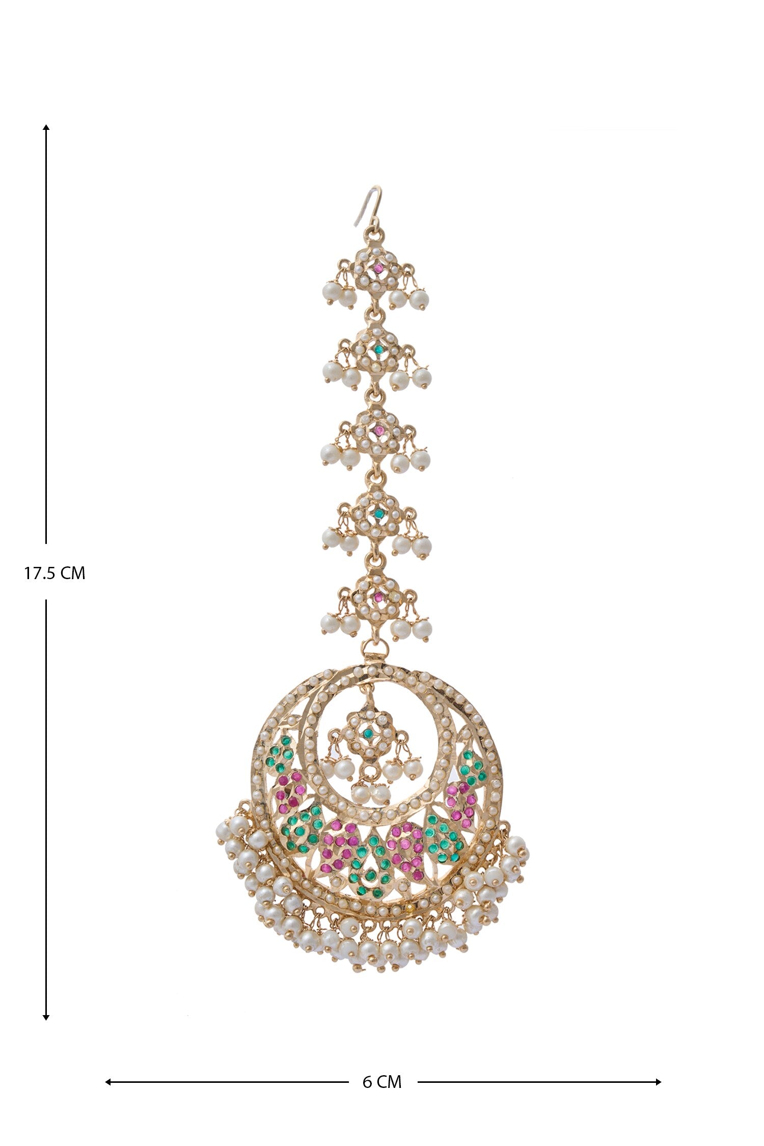 Half Crescent Carved Maangtikka 