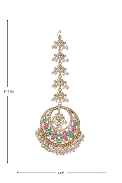 Half Crescent Carved Maangtikka 