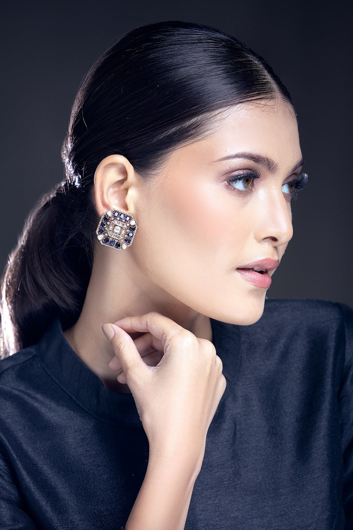 Zirconia Studded Earrings 