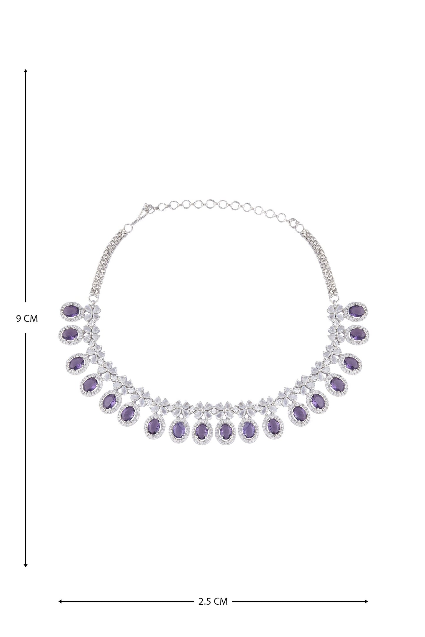 Zirconia Embellished Necklace Set 