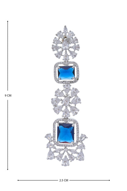 Zirconia Embellished Layered Necklace Set 
