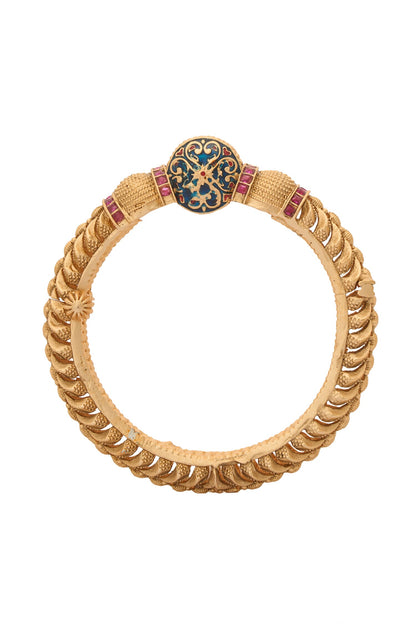 Stone Studded Jadau Bangles-Set of 2 