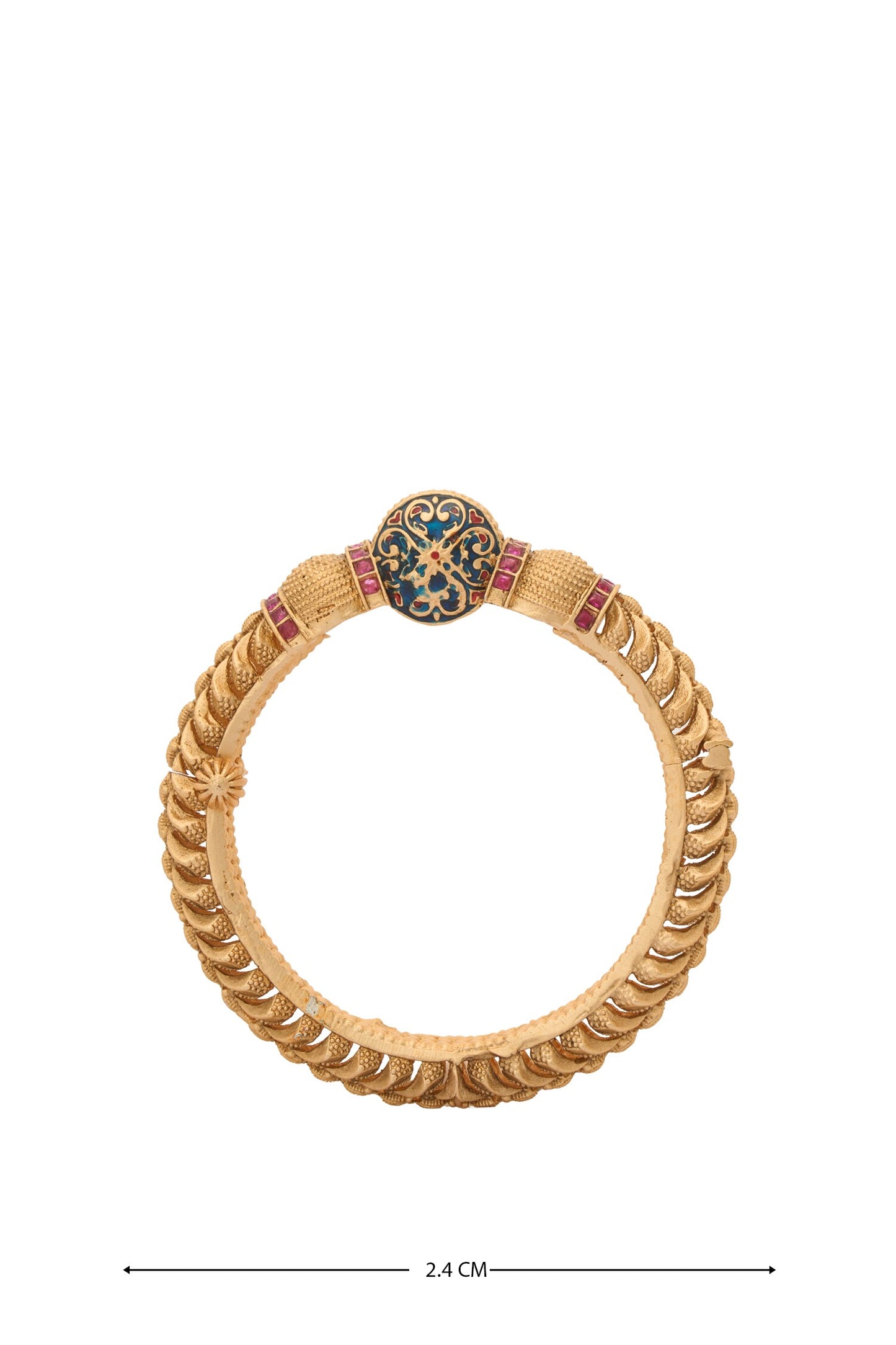 Stone Studded Jadau Bangles-Set of 2 
