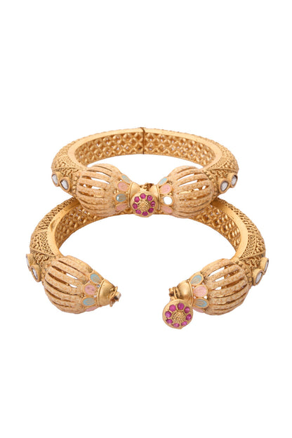 Rawa Work Jadau Bangles-Set of 2 