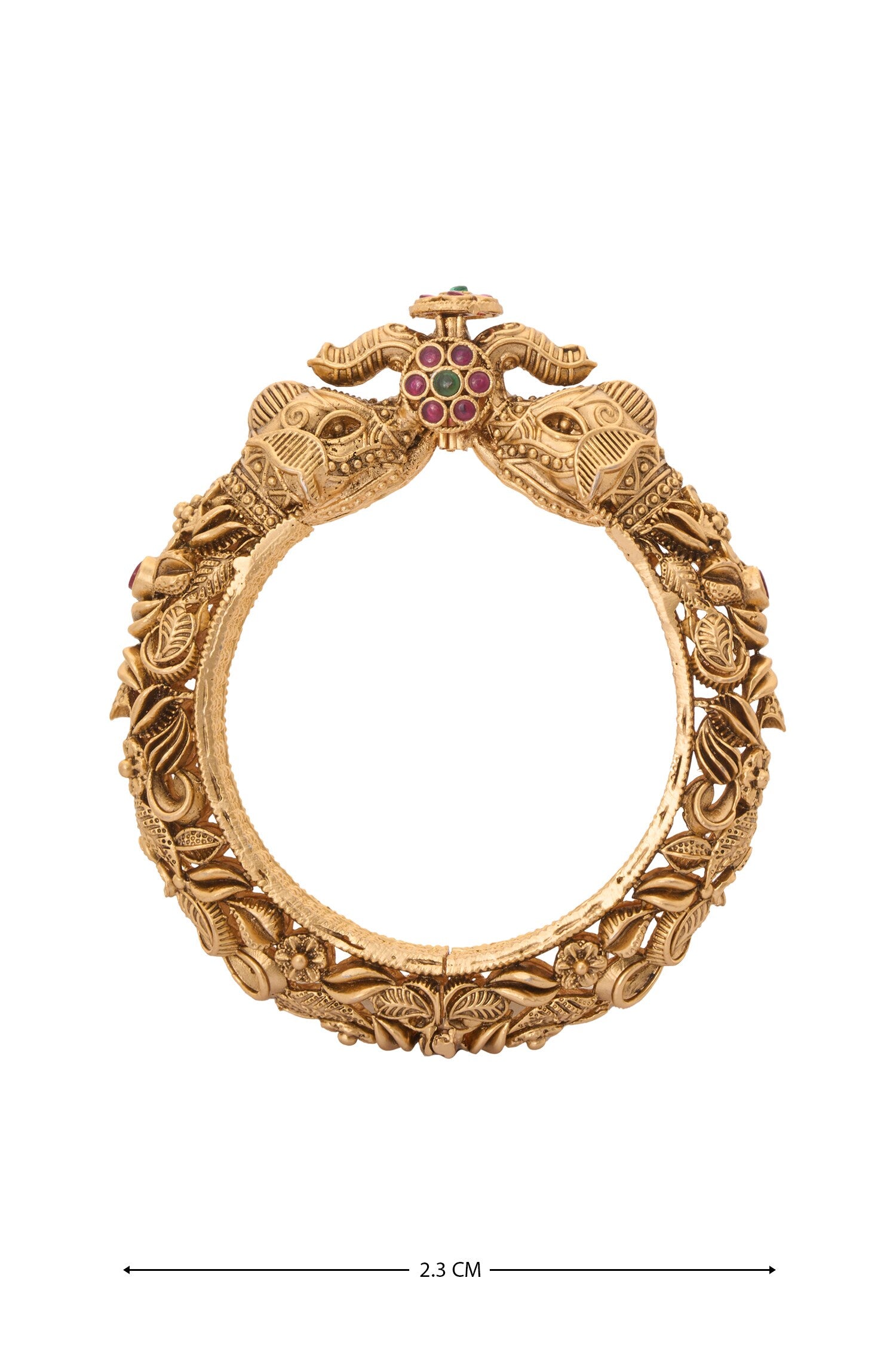 Carved Foliage Bangles-Set of 2 
