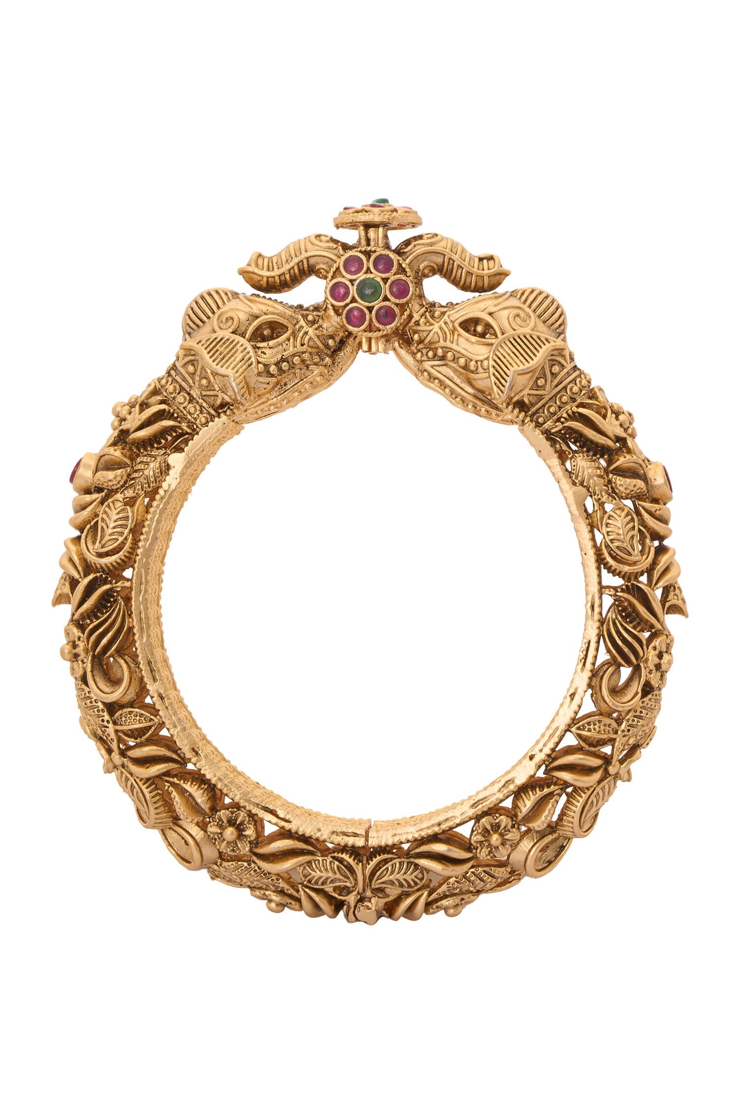 Carved Foliage Bangles-Set of 2 