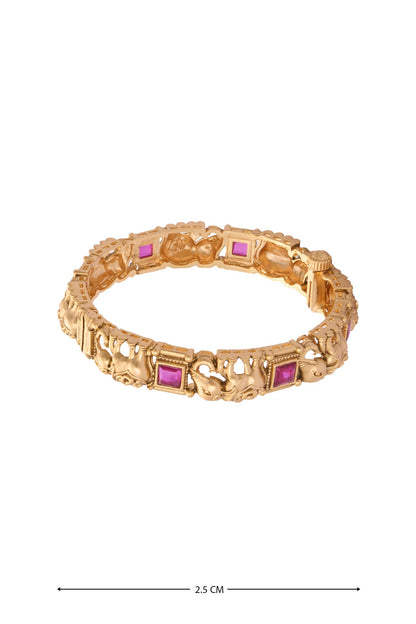 Elephant Carved Bangles-Set of 2 