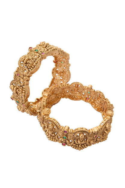 Carved Laxmi Bangles-Set of 2 
