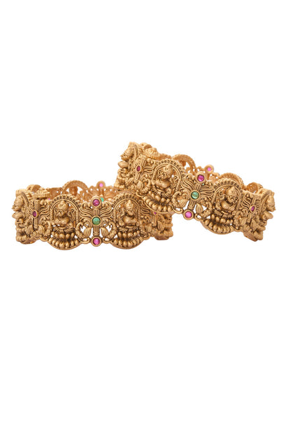 Carved Laxmi Bangles-Set of 2 
