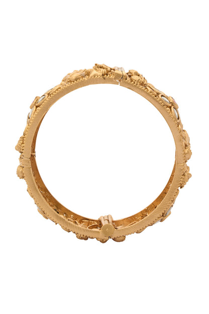 Carved Bride Jadau Bangles-Set of 2 