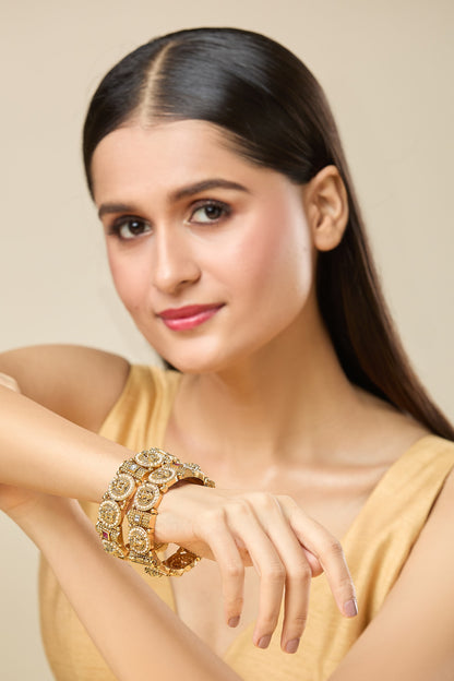 Laxmi Pearl Studded Bangles-Set of 2 
