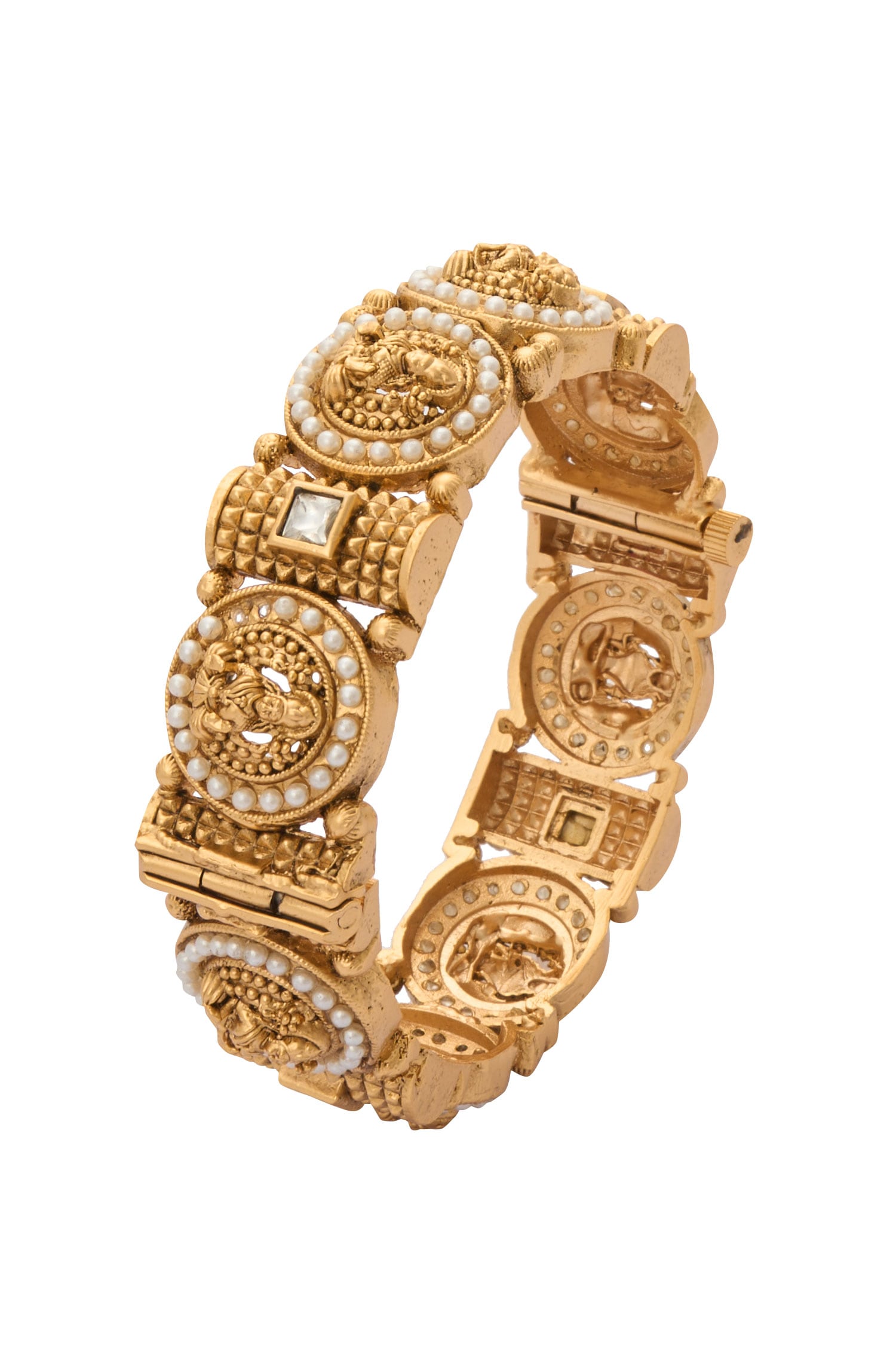 Laxmi Pearl Studded Bangles-Set of 2 