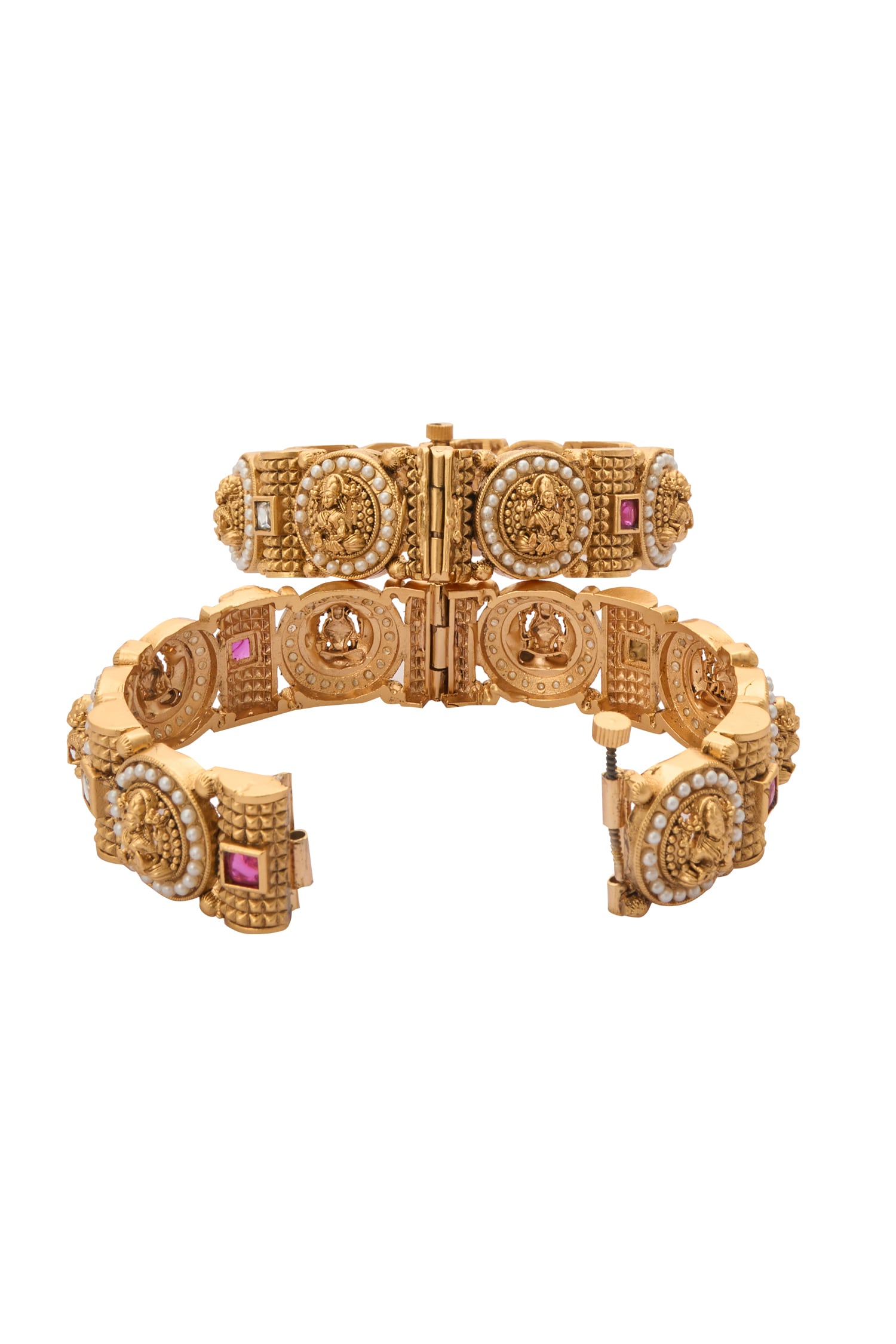 Laxmi Pearl Studded Bangles-Set of 2 