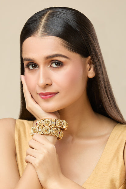 Laxmi Pearl Studded Bangles-Set of 2 