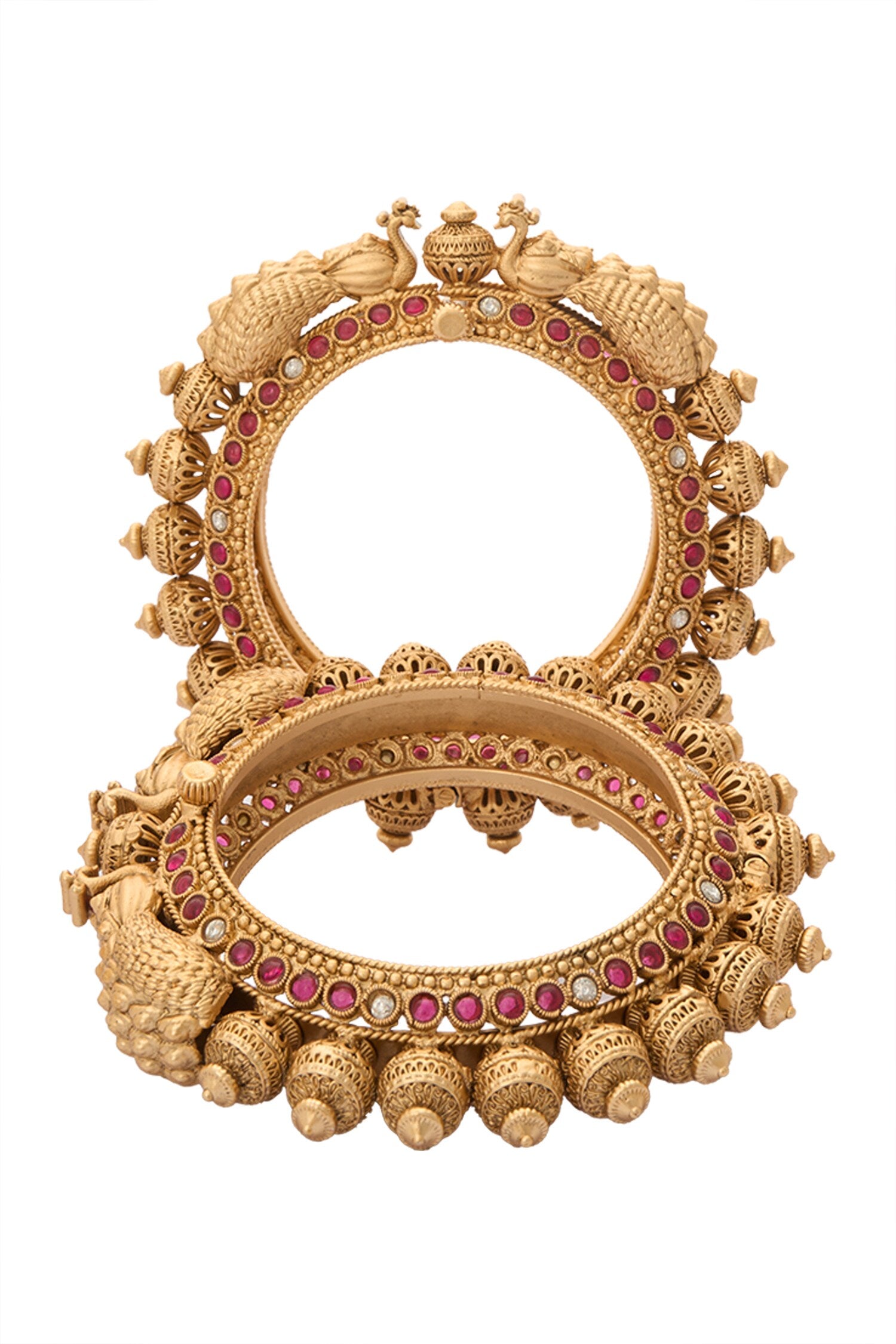 Jadau Embellished 2 Pcs Bangles 