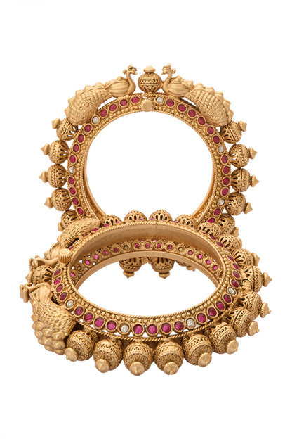 Jadau Embellished 2 Pcs Bangles 
