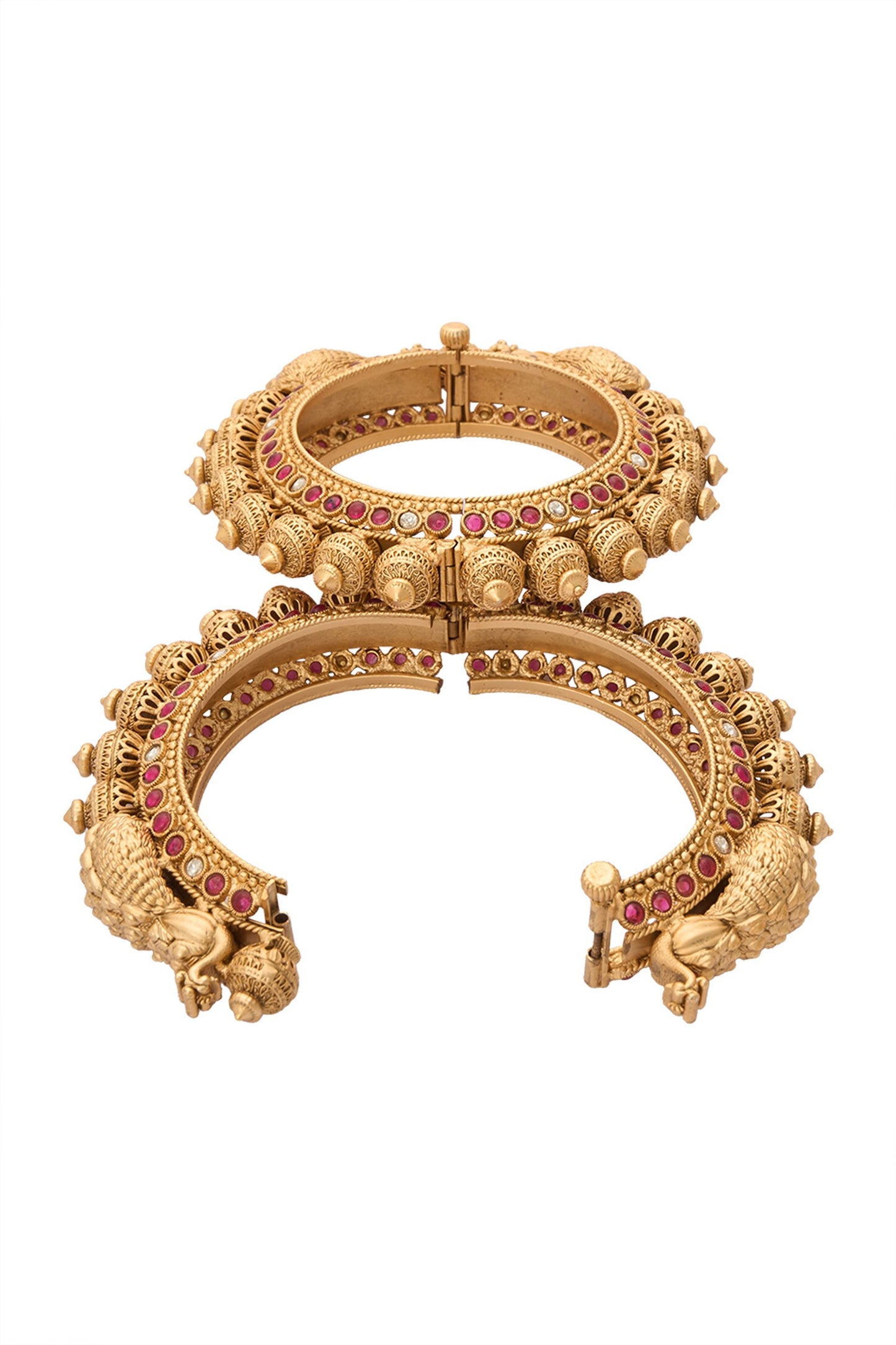 Jadau Embellished 2 Pcs Bangles 