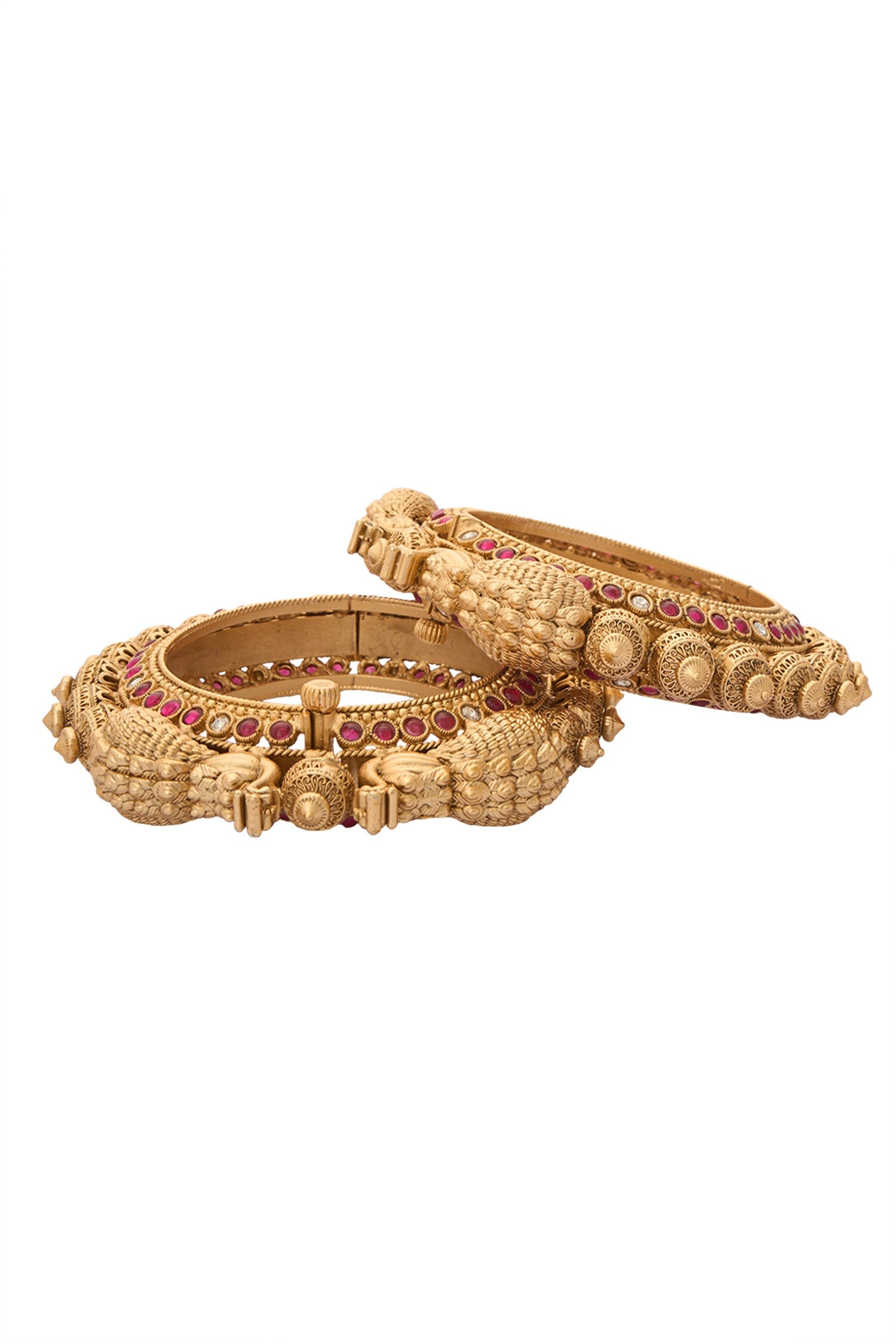 Jadau Embellished 2 Pcs Bangles 