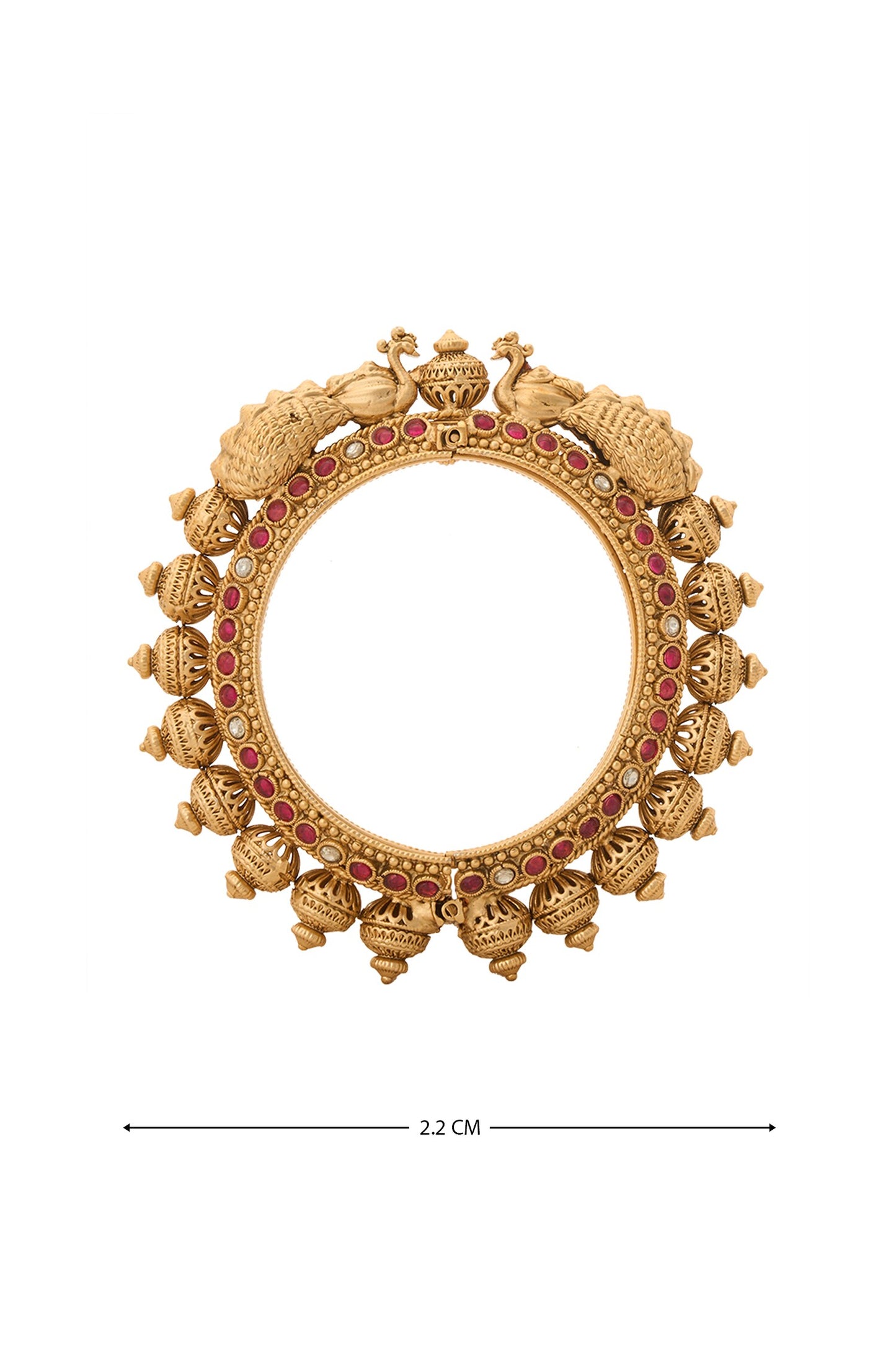 Jadau Embellished 2 Pcs Bangles 