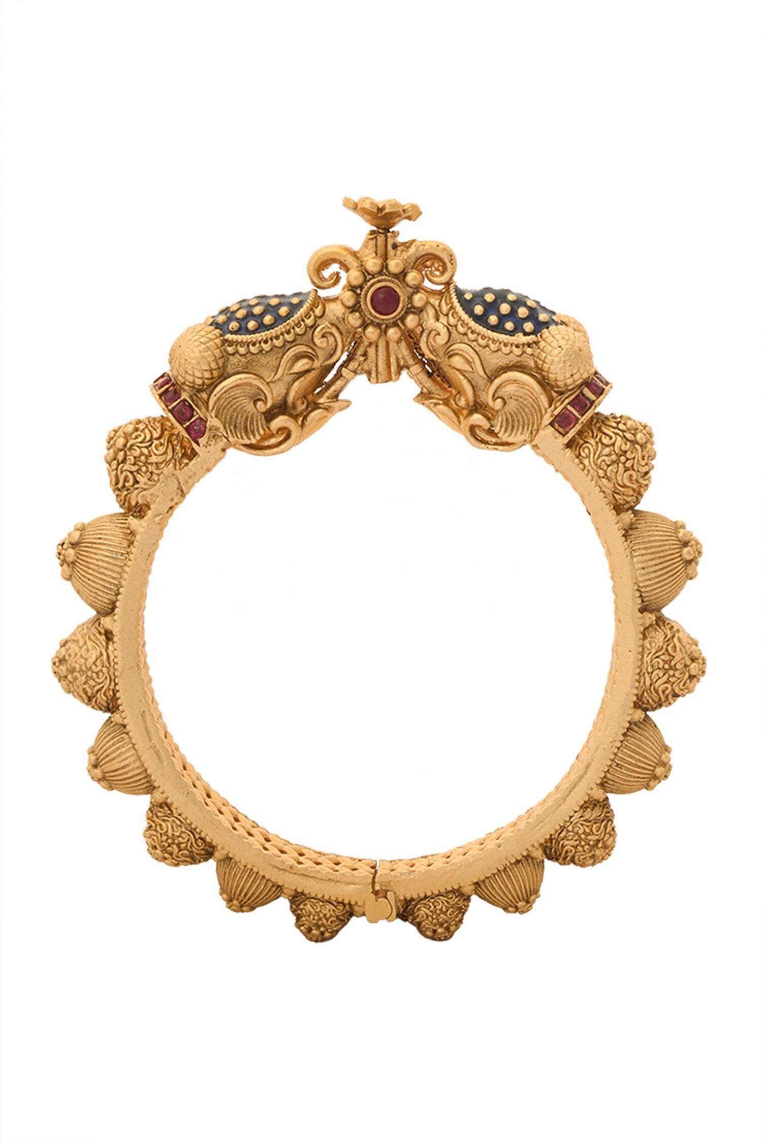 Floral Embellished 2 Pcs Bangles 