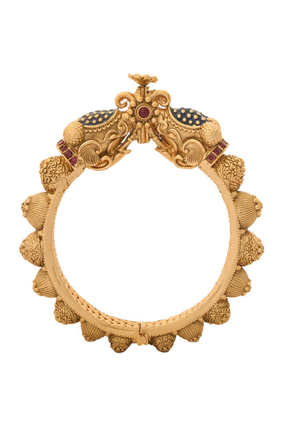 Floral Embellished 2 Pcs Bangles 