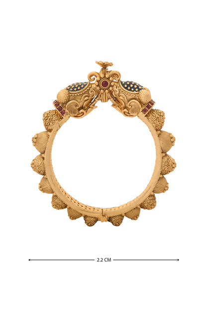 Floral Embellished 2 Pcs Bangles 