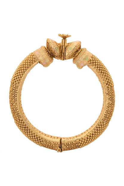 Floral Carved 2 Pcs Bangles 