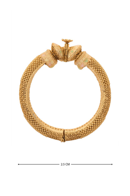 Floral Carved 2 Pcs Bangles 
