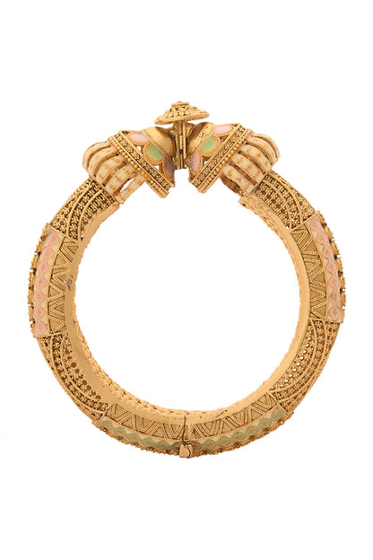 Sphere Floral Carved 2 Pcs Bangles 