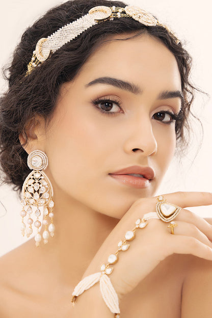 Pearl Embellished Radiant Danglers 