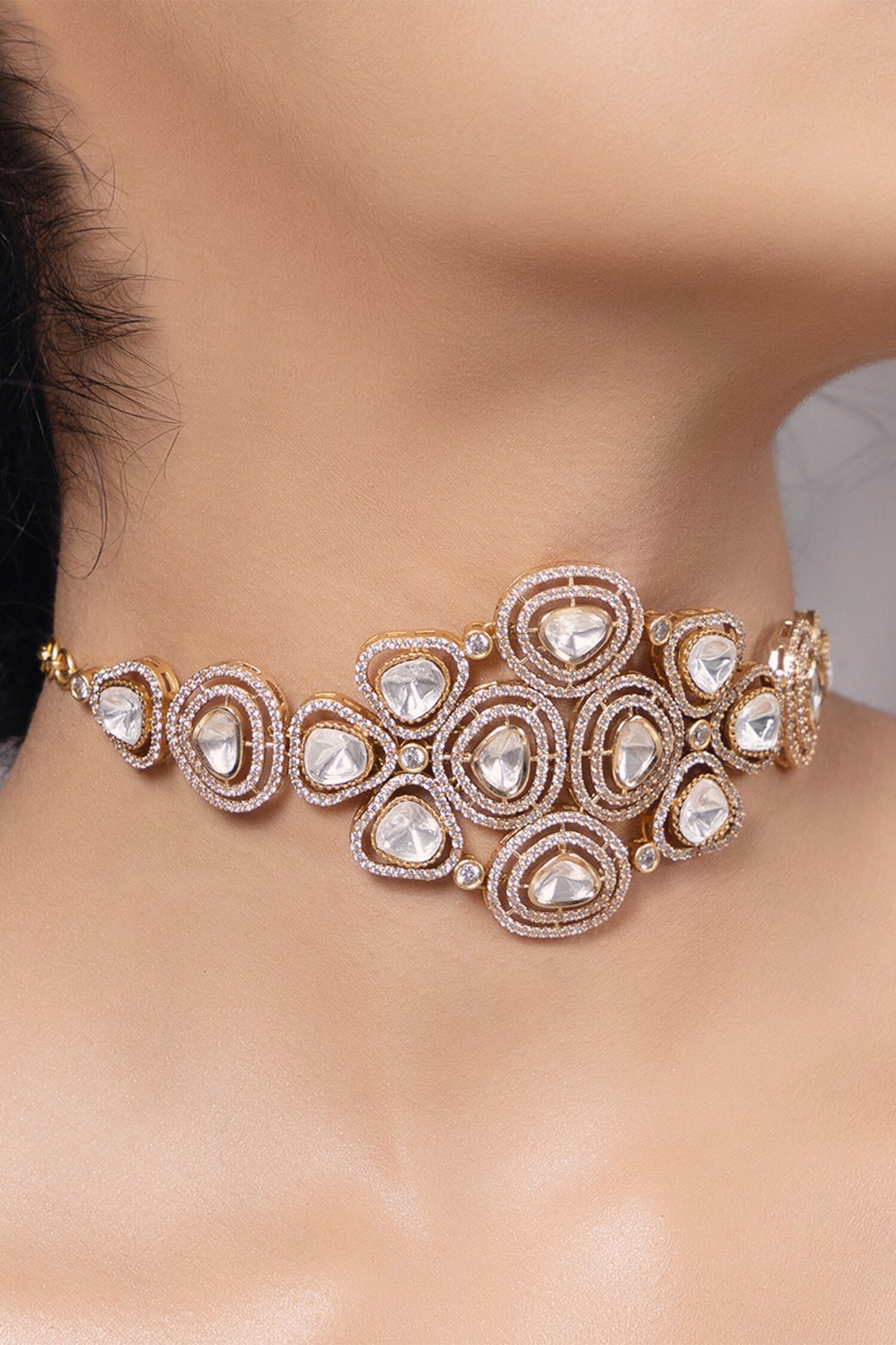 Polki & Pearl Embellished Timeless Choker 